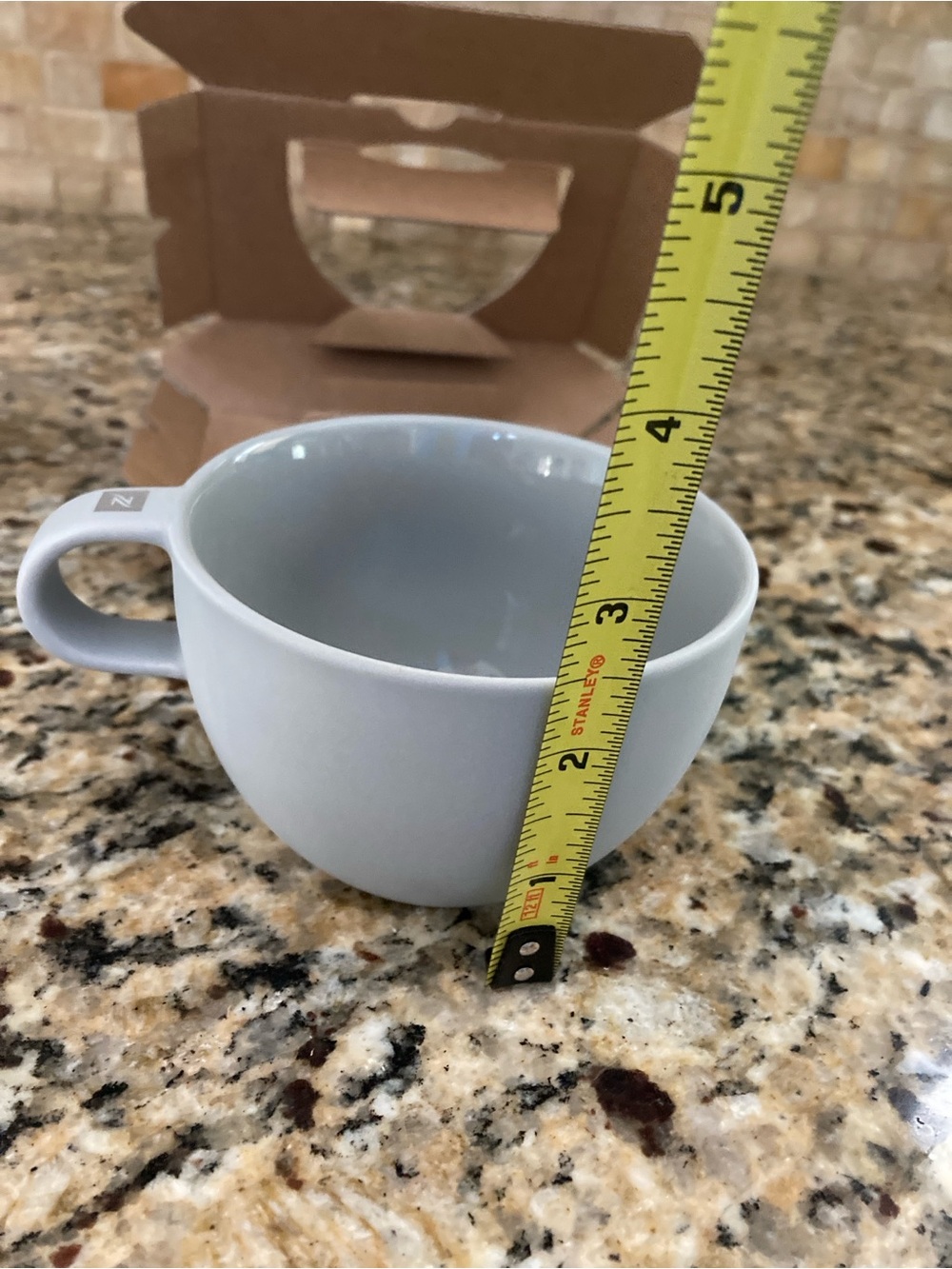 Nespresso Two Medium Grey Cappuccino Cups, Barista Collection. - Picture 6 of 13